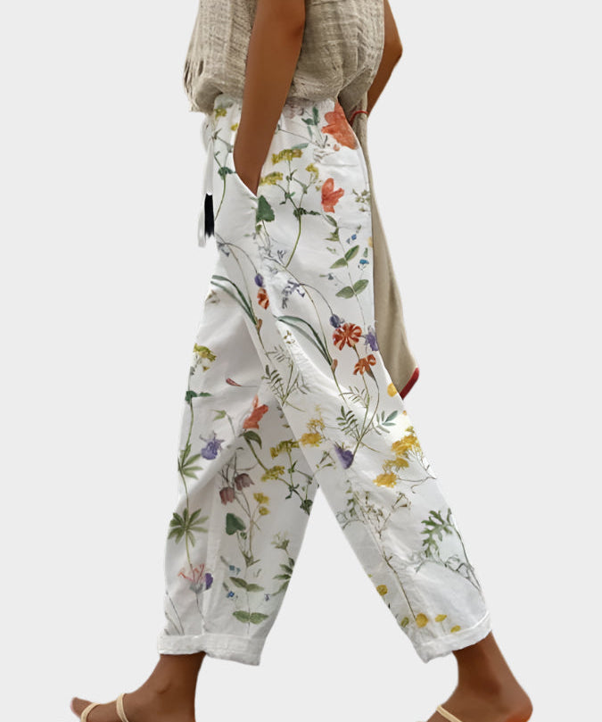 Uvolněné kalhoty s potiskem