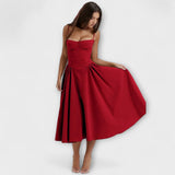 Rosalie | Elegantní bezrukávový korzetový šaty