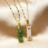 Jade-Amuletový náhrdelník