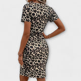 Gabriela | Stylové šaty s leopardím potiskem