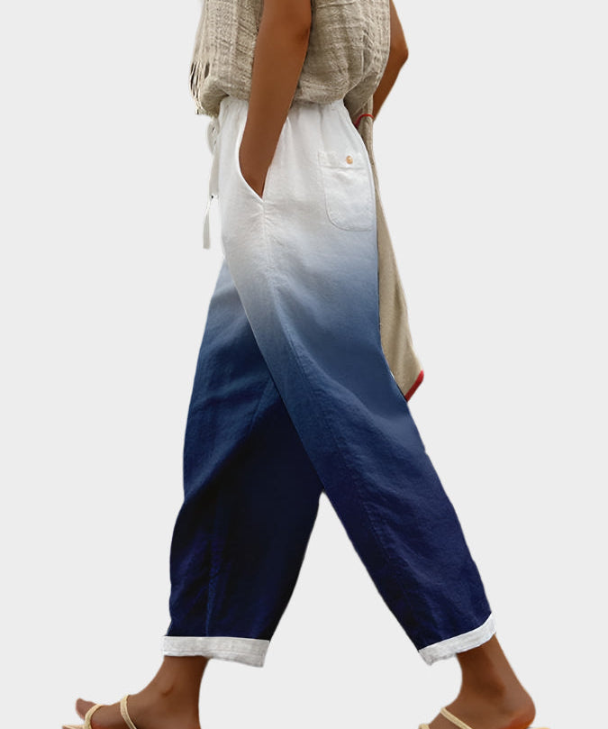 Uvolněné kalhoty s potiskem