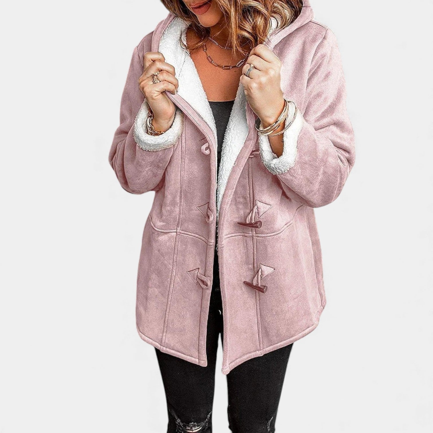 Andrea | Lehký zimní kabát s kapucí