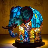 Slon | Lampa ve vitrážích