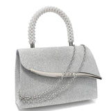 Ava Sequin Pearl Clutch