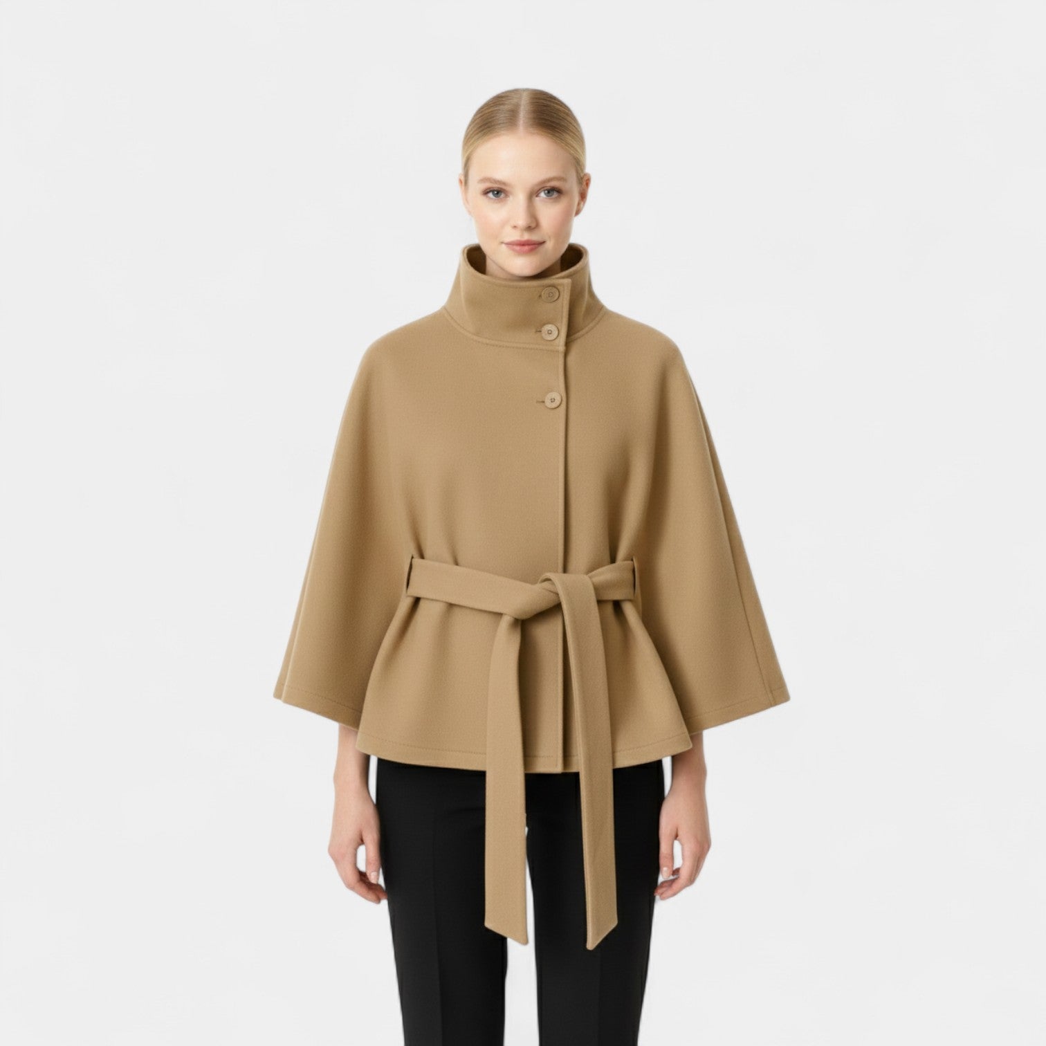 Ivanna | Elegantní dámský kabát s vysokým límcem