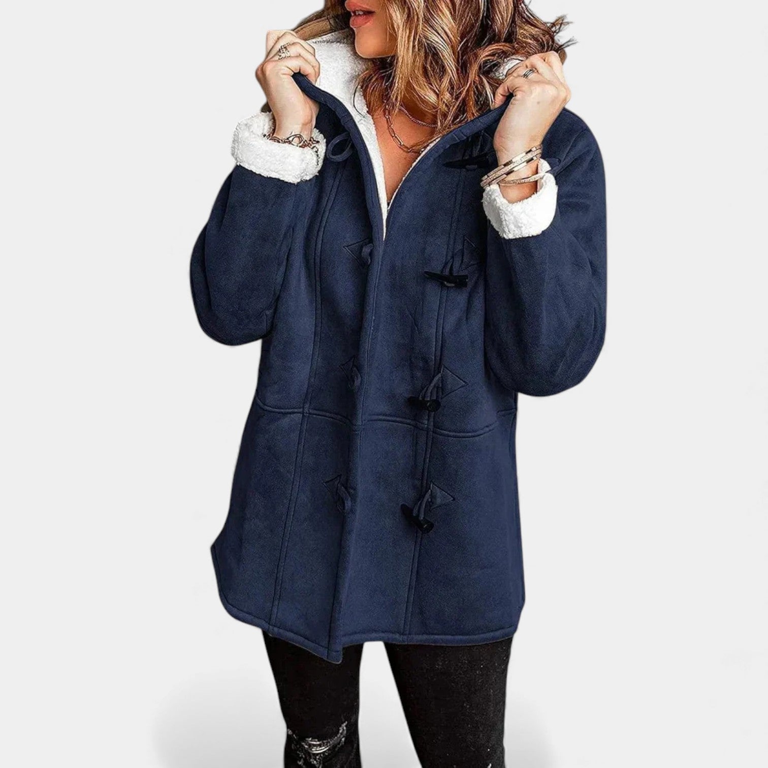 Andrea | Lehký zimní kabát s kapucí