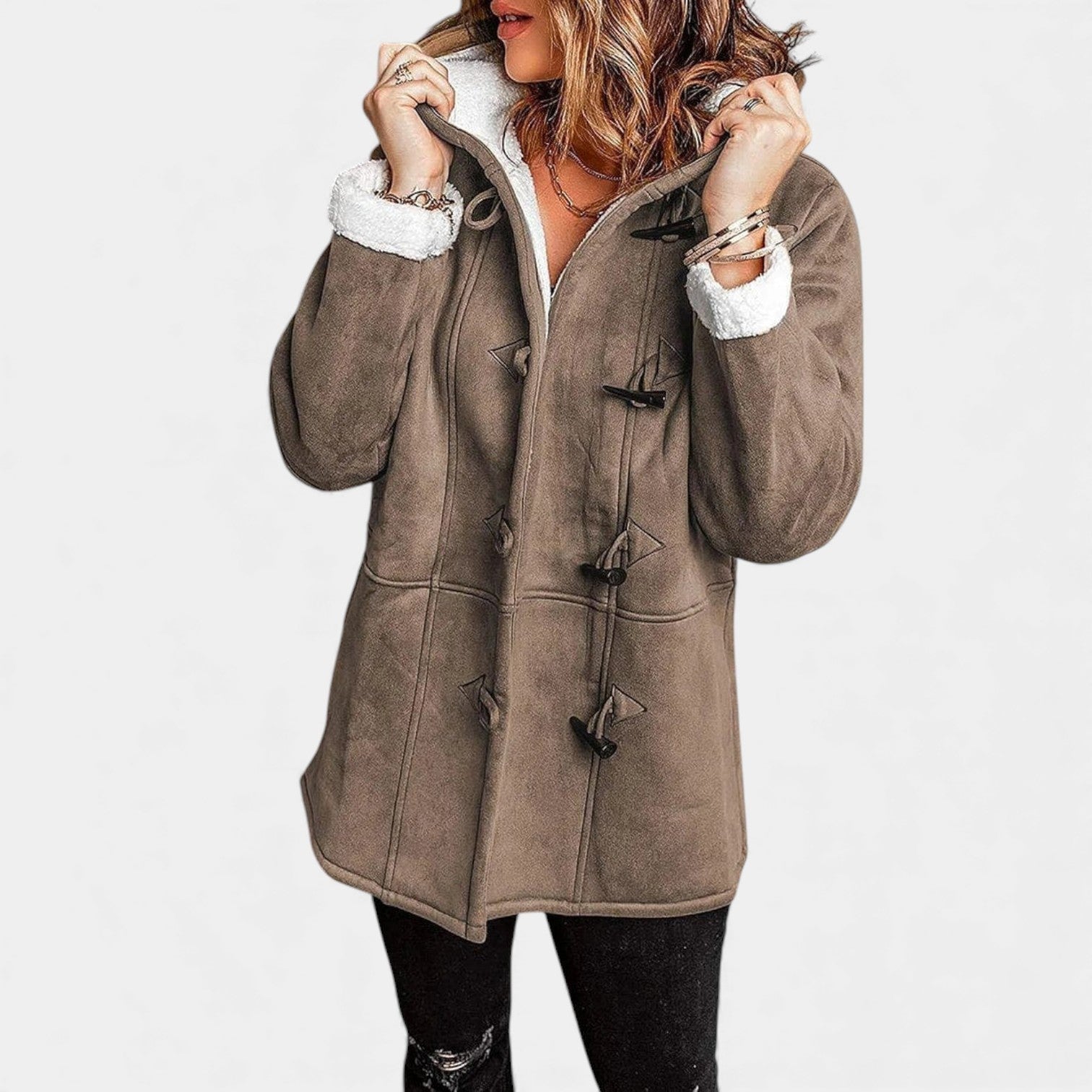 Andrea | Lehký zimní kabát s kapucí