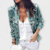 Kaelin | Stylová bomber bunda s květinami