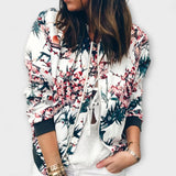 Kaelin | Stylová bomber bunda s květinami